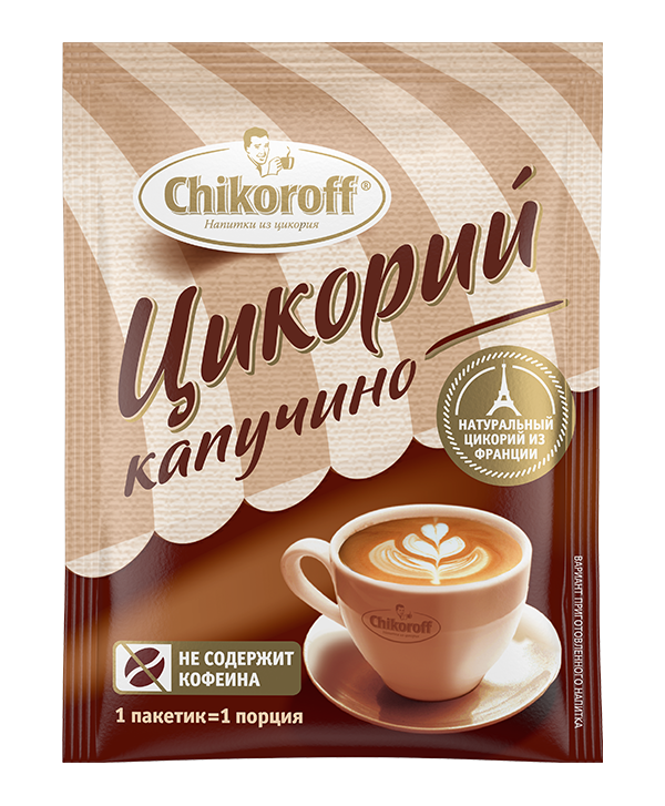 Порционный цикорий капучино 12гр, Chikoroff фото 1 — 65fit