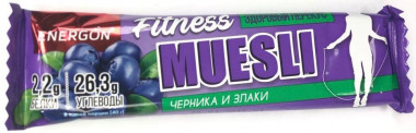 ENERGON Мюсли-батончик &quot;Черника и злаки&quot; 40г — 65fit