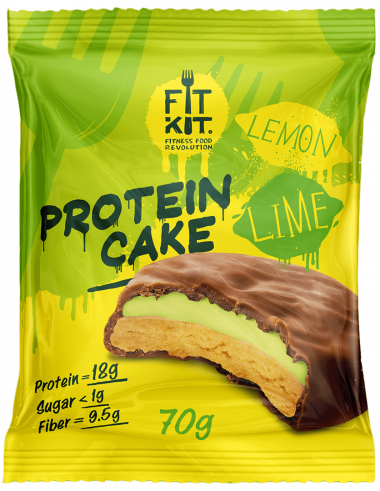 FIT KIT Protein Cake Лимон-лайм 70г/24 — 65fit