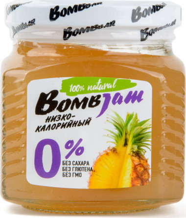 BOMBBAR Джем низкокалорийный BombJam &quot;Ананас&quot; 250г — 65fit