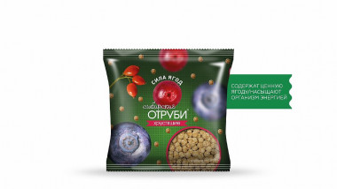 СИБИРСКИЕ ОТРУБИ &quot;Сила ягод&quot; хрустящие 100г — 65fit