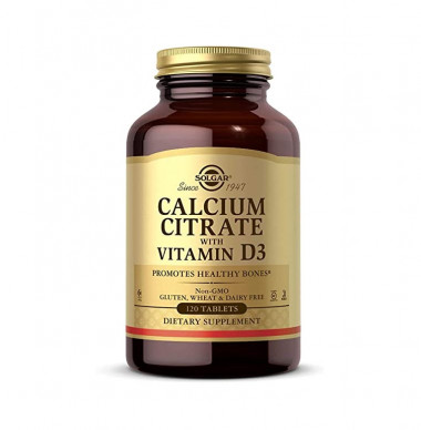#SOLGAR calcium Citrate vitamin D3 120tab — 65fit
