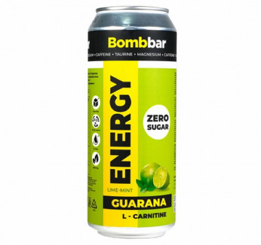 BOMBBAR Напиток б/а L-CARNITINE Лайм-мята ж/б 0,5л — 65fit