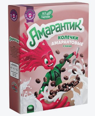 Колечки 150гр Dr.AMARANTH Амарантовые с Какао к/уп — 65fit