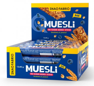 SNAQ FABRIQ  Батончик мюсли &quot;Черника&quot; 40г/25 — 65fit
