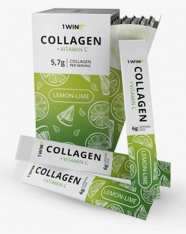 1WIN Коллаген в стиках+ вит. С, Лимон-Лайм, 30 стик — 65fit