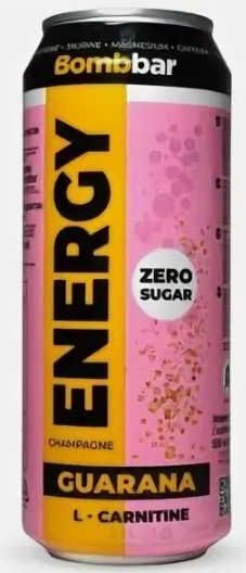 ТМ Bombbar Напиток б/а газированный &quot;L-Карнитин с гуараной&quot; со вкусом шампанского ж/б 500мл — 65fit