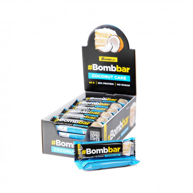 АКЦИЯ 2+1**_BOMBBAR Батончик глазированный "Кокосовый торт" 40г &mdash; 65fit