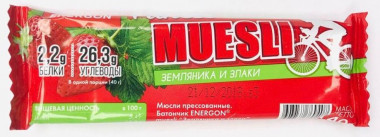ENERGON Мюсли-батончик &quot;Земляника и злаки&quot; 40г — 65fit