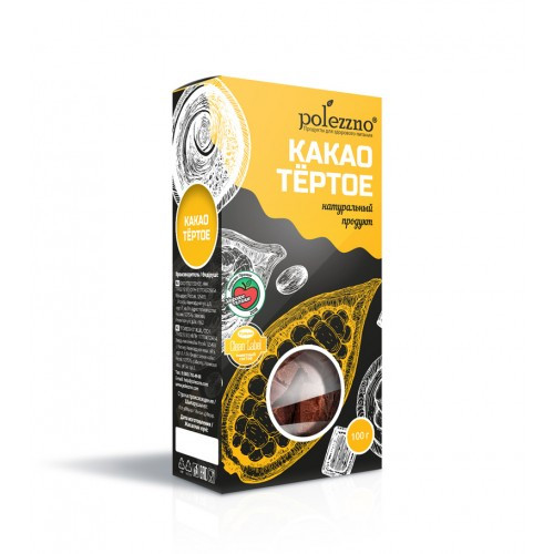 POLEZZNO Какао тёртое 100г фото 1 — 65fit