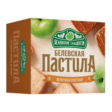 Пастила яблочная 200гр Белевская — 65fit
