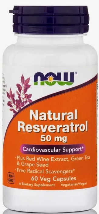 #NOW  Resveratrol 50mg  60 caps — 65fit