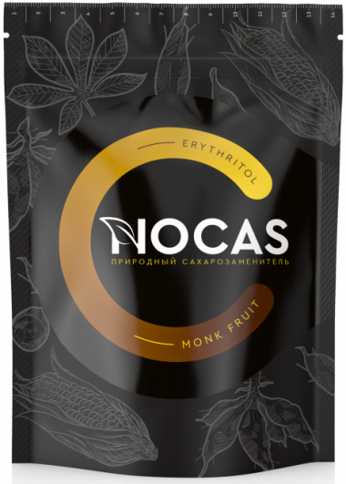 Сахарозаменитель Эритрит+МонахФрукт 300гр, Nocas — 65fit