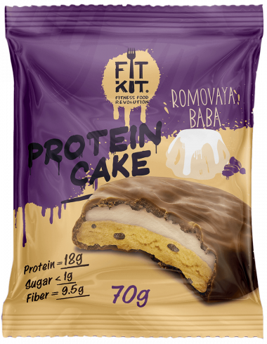 FIT KIT Protein Cake Ромовая баба 70г/24 — 65fit