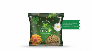 СИБИРСКИЕ ОТРУБИ &quot;Сила трав&quot; хрустящие 100г — 65fit