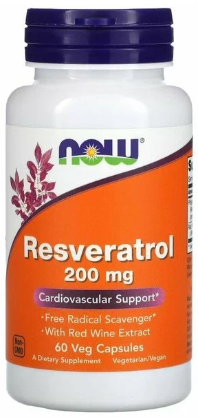 #NOW  Resveratrol 200mg  60 caps — 65fit