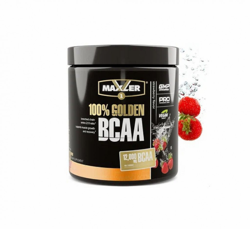 #MAXLER 100% Golden BCAA  210гр (Strawberry) фото 1 — 65fit