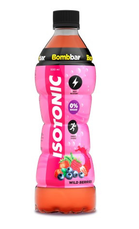 BOMBBAR Напиток б/а слабогазированный ИЗОТОНИК  Лесные ягоды пэт 0,5л/12 — 65fit