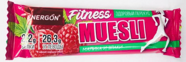ENERGON Мюсли-батончик &quot;Малина и злаки&quot; 40г/24 — 65fit