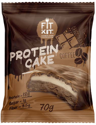 FIT KIT Protein Cake Шоколад Кофе 70г/24 — 65fit