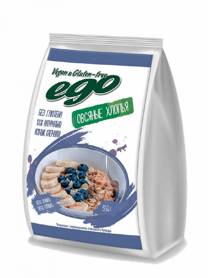 EGO Хлопья овсяные без глютена 350гр/15 фото 1 — 65fit