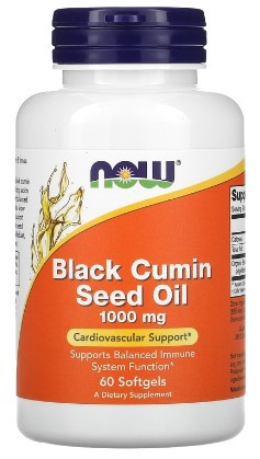 #NOW Black Cumin Seed Oil 100mg 60softgel фото 1 — 65fit