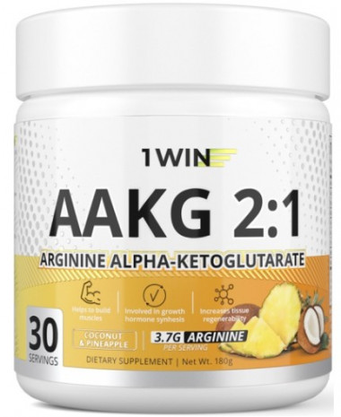 1WIN 2:1 AAKG, Аргинин Ананас-Кокос 180г &mdash; 65fit