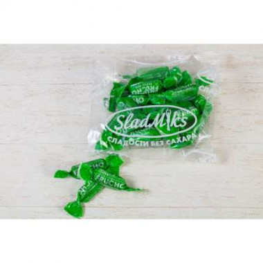 Конфеты желейные фруктовые без сахара со вкусом яблоко со стевией 190гр, FRUCHO — 65fit