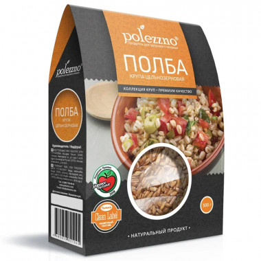 POLEZZNO Полба крупа цельнозерновая 500г — 65fit