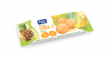 Протеиновое печенье ананас 50гр, Protein Rex — 65fit