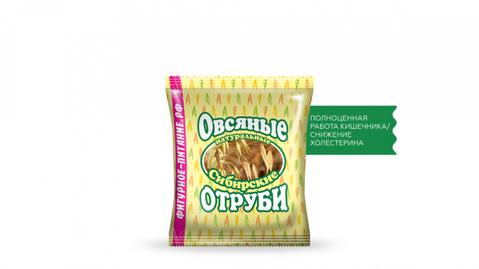 СИБИРСКИЕ ОТРУБИ "Овсяные" натуральные 200г фото 1 — 65fit