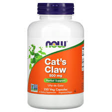 NOW Cat`s Claw 500 mg 250 Veg Capsules — 65fit