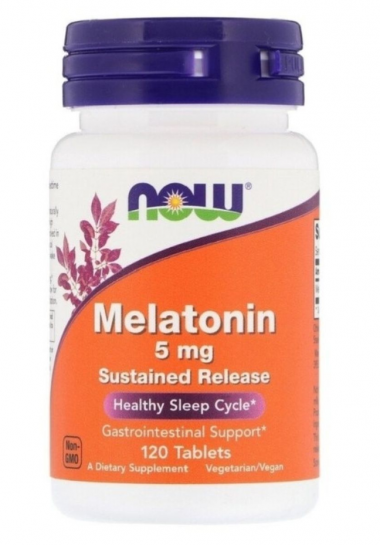 #NOW Melatonin 5 mg 120 caps — 65fit