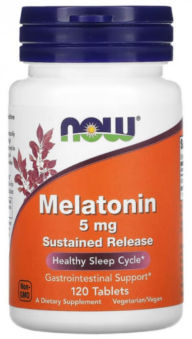 #NOW Melatonin 5 mg 120 caps — 65fit