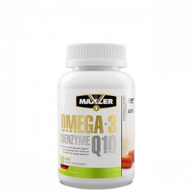 # MAXLER  Omega 3 Coenzyme Q10 60 caps — 65fit
