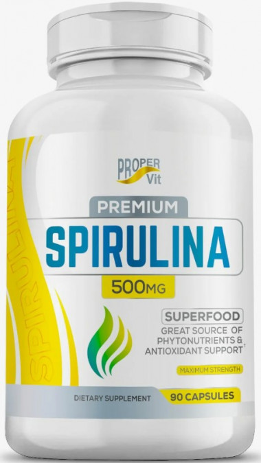 #Proper Vit Spirulina 500 mg 90ct &mdash; 65fit