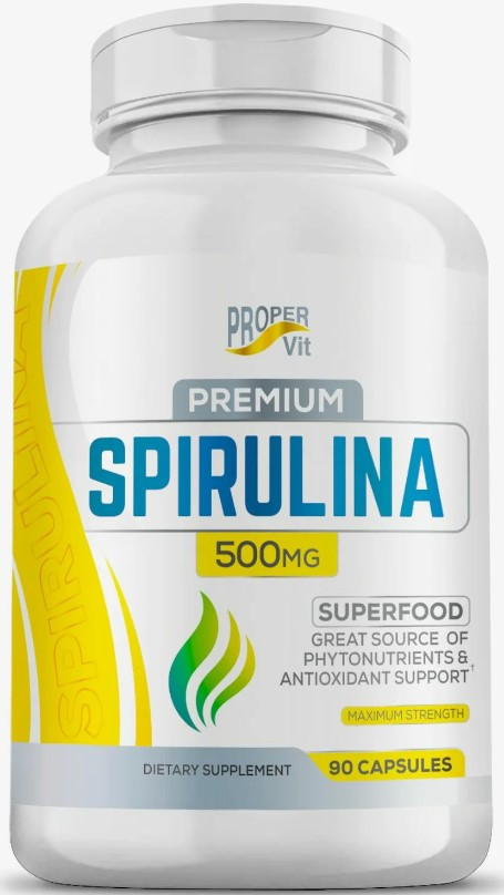 #Proper Vit Spirulina 500 mg 90ct фото 1 &mdash; 65fit