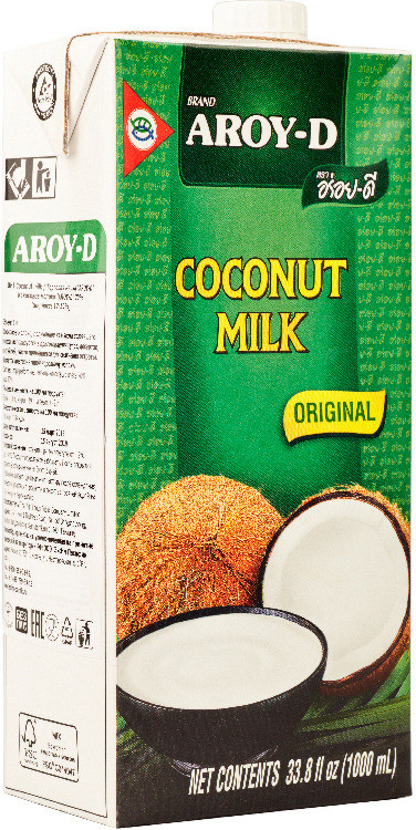 AROY-D Кокосовое молоко 70% (жирность 17-19%) 1л фото 1 — 65fit