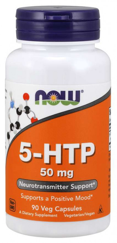 NOW Аминокислота 5-HTP 50 mg 90 Veg Capsules — 65fit