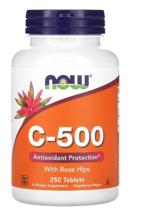 #NOW Vitamin C-500 RH 250 tab фото 1 — 65fit