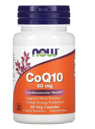 #NOW CoQ10 60 mg 60  vCapsules фото 1 — 65fit