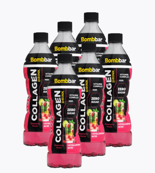 ТМ Bombbar Напиток безалкогольный слабогазированный со вкусом "Малиновый мохито" 500мл &mdash; 65fit