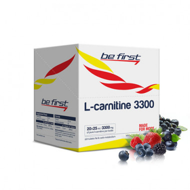 BE FIRST L-Carnitine 3300 мг Лесные ягоды питьевая ампула 25мл — 65fit
