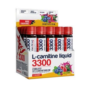 BE FIRST L-Carnitine 3300 мг Лесные ягоды питьевая ампула 25мл — 65fit