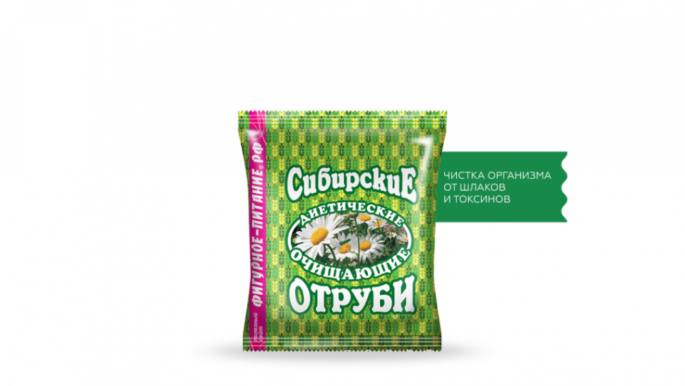СИБИРСКИЕ ОТРУБИ "Пшеничные" очищающие 200г фото 1 — 65fit