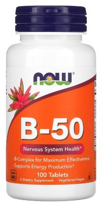 #NOW Vitamin B-50 100 tabs фото 1 — 65fit