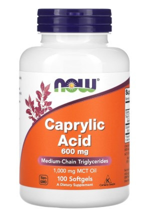 #NOW Gaprylic Acid 600mg 100softgel фото 1 — 65fit