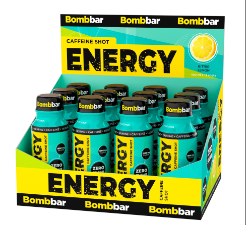 ТМ Bombbar Напиток б/а Energy со вкусом "Bitter Lemon" (Горький лимон) 100мл фото 1 — 65fit