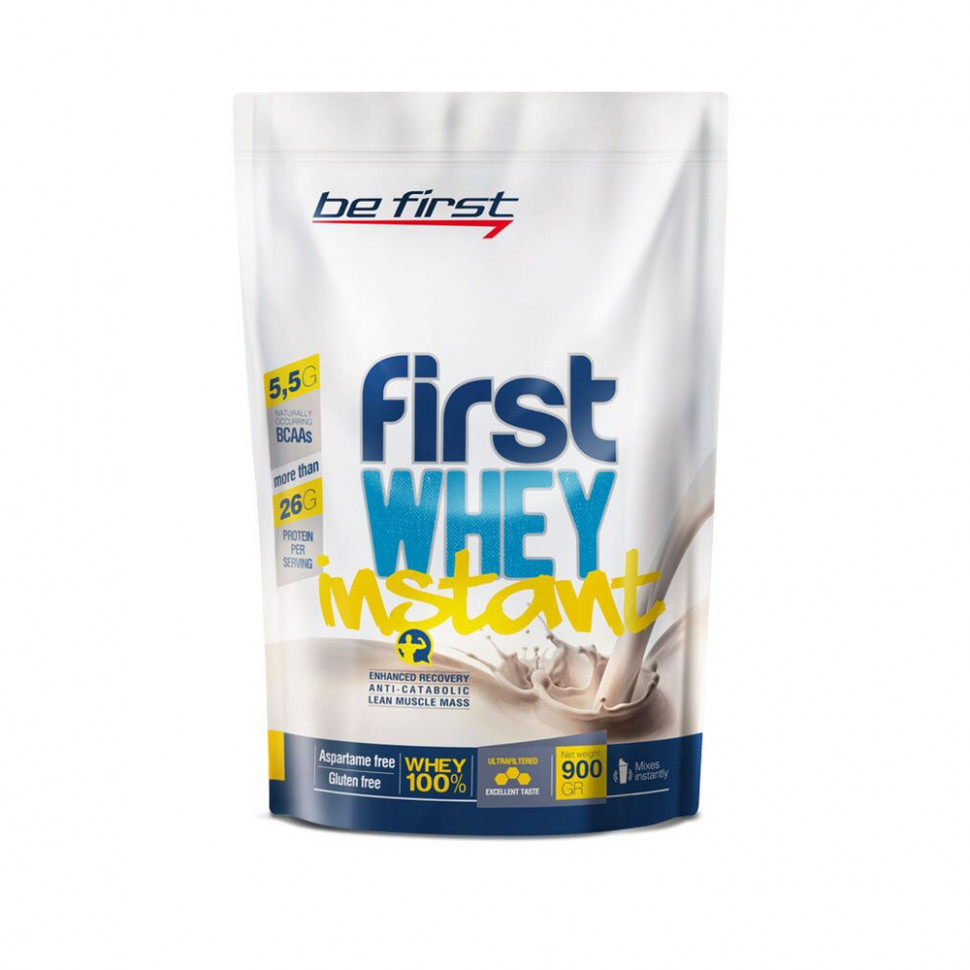 FIRST Whey instans натуральный 900гр, BE FIRST фото 1 — 65fit