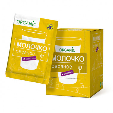 Молочко овсяное б/сахара 10гр, Компас здоровья — 65fit